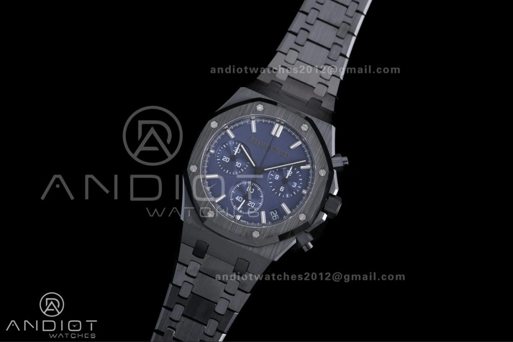 Royal Oak Chrono 26240 Blue Ceramic APSF 1:1 Best Edition on Ceramic Bracelet SA4401 Super Clone