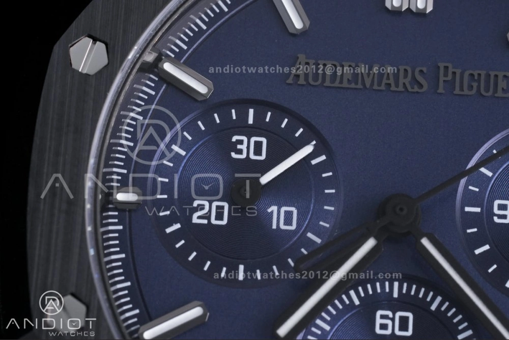 Royal Oak Chrono 26240 Blue Ceramic APSF 1:1 Best Edition on Ceramic Bracelet SA4401 Super Clone