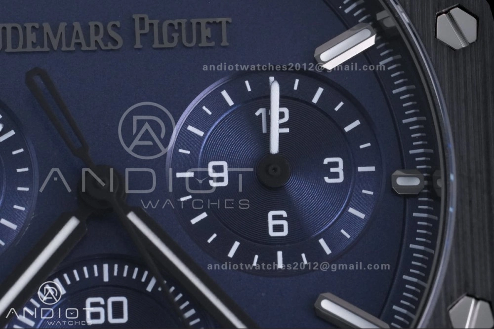 Royal Oak Chrono 26240 Blue Ceramic APSF 1:1 Best Edition on Ceramic Bracelet SA4401 Super Clone