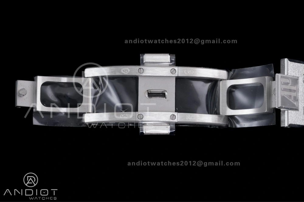 Royal Oak Chrono 26240 Frosted SS APSF 1:1 Best Edition Ice Blue Dial on Bracelet SA4401 Super Clone