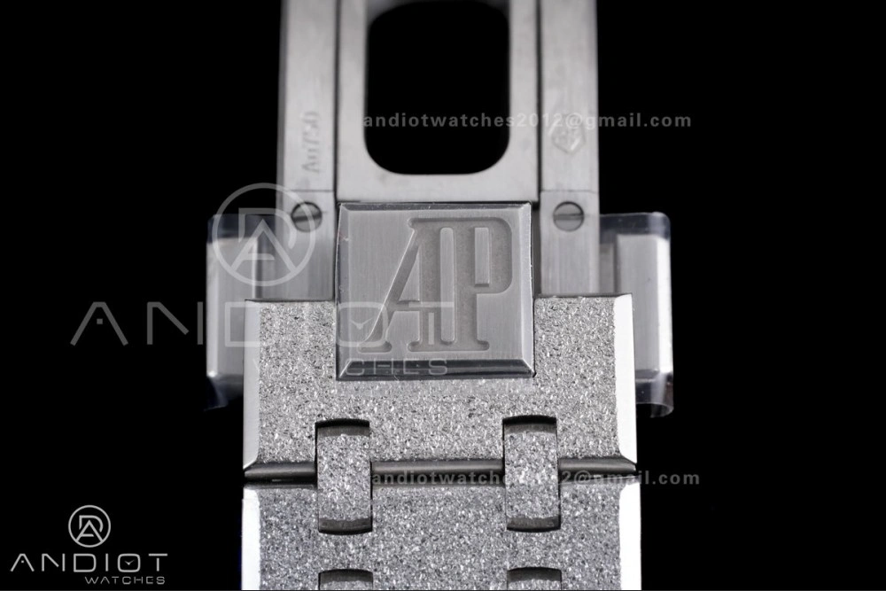 Royal Oak Chrono 26240 Frosted SS APSF 1:1 Best Edition Ice Blue Dial on Bracelet SA4401 Super Clone