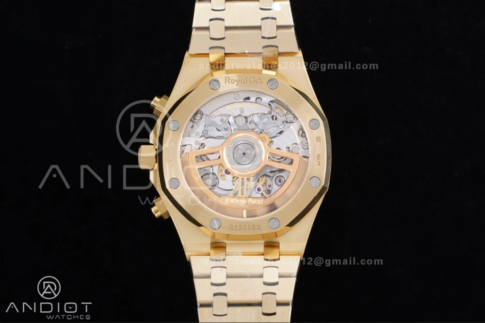 Royal Oak Chrono 26240 Frosted YG APSF 1:1 Best Edition YG Faded Dial on Bracelet SA4401 Super Clone