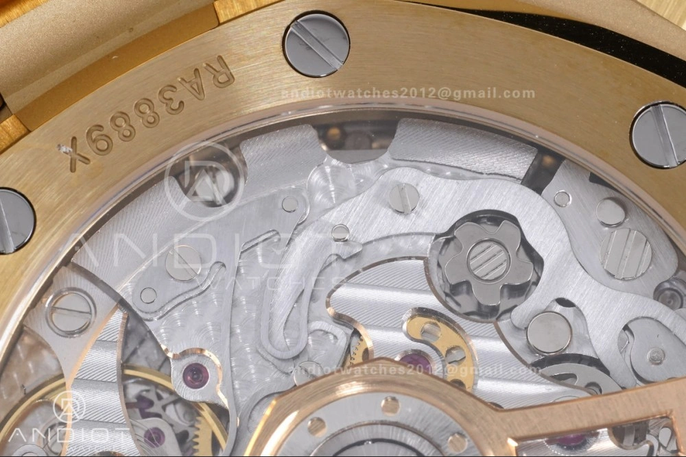Royal Oak Chrono 26240 Frosted YG APSF 1:1 Best Edition YG Faded Dial on Bracelet SA4401 Super Clone