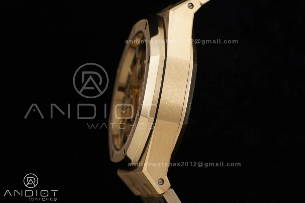 Royal Oak Chrono 26240 Frosted YG APSF 1:1 Best Edition YG Faded Dial on Bracelet SA4401 Super Clone