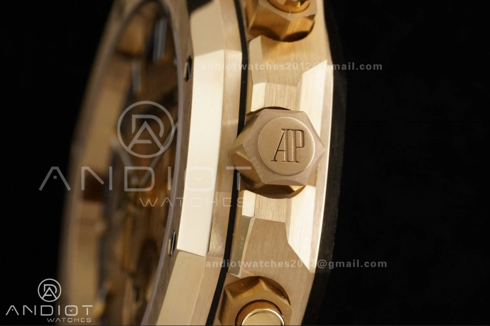 Royal Oak Chrono 26240 Frosted YG APSF 1:1 Best Edition YG Faded Dial on Bracelet SA4401 Super Clone