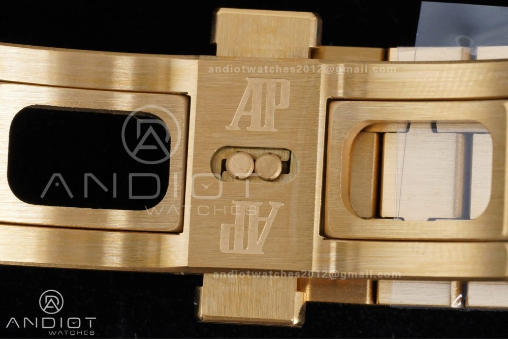 Royal Oak Chrono 26240 Frosted YG APSF 1:1 Best Edition YG Faded Dial on Bracelet SA4401 Super Clone