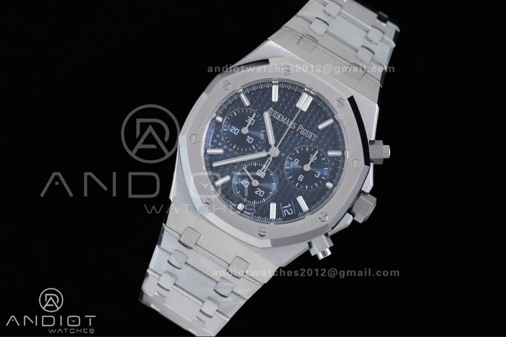 Royal Oak Chrono 26240 SS APSF 1:1 Best Edition Blue Dial on SS Bracelet SA4401 Super Clone