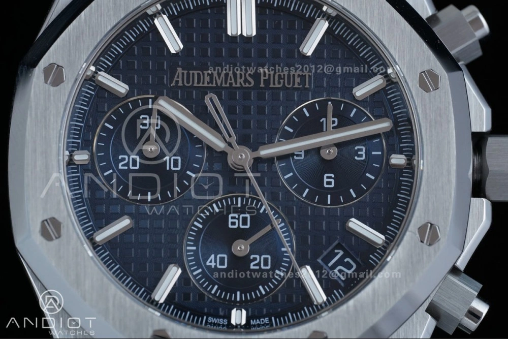 Royal Oak Chrono 26240 SS APSF 1:1 Best Edition Blue Dial on SS Bracelet SA4401 Super Clone