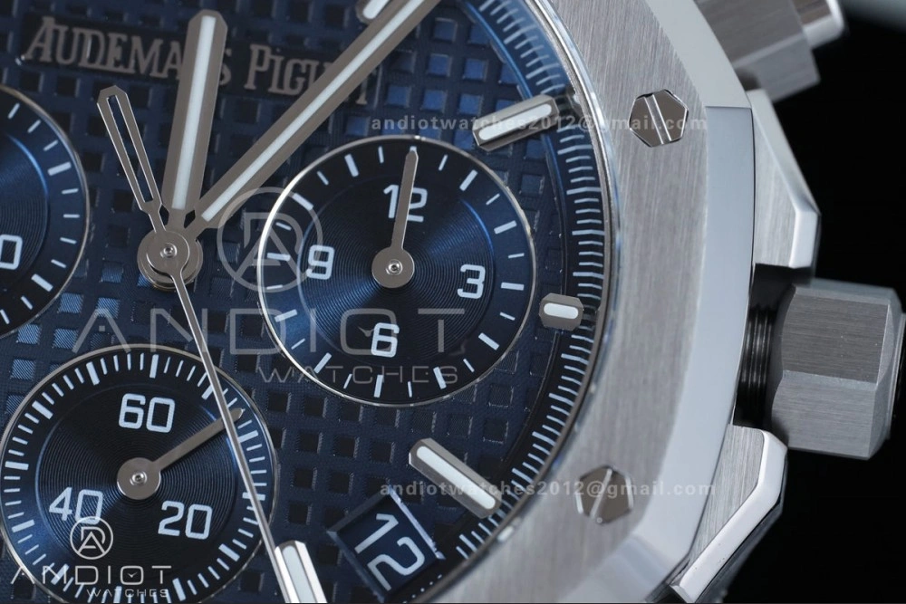 Royal Oak Chrono 26240 SS APSF 1:1 Best Edition Blue Dial on SS Bracelet SA4401 Super Clone