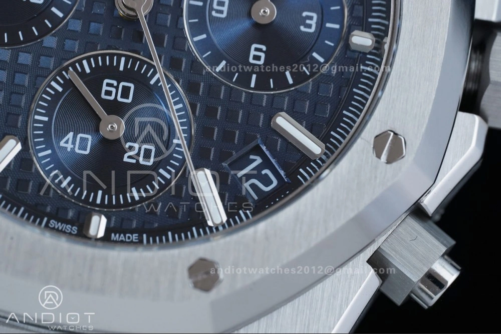 Royal Oak Chrono 26240 SS APSF 1:1 Best Edition Blue Dial on SS Bracelet SA4401 Super Clone