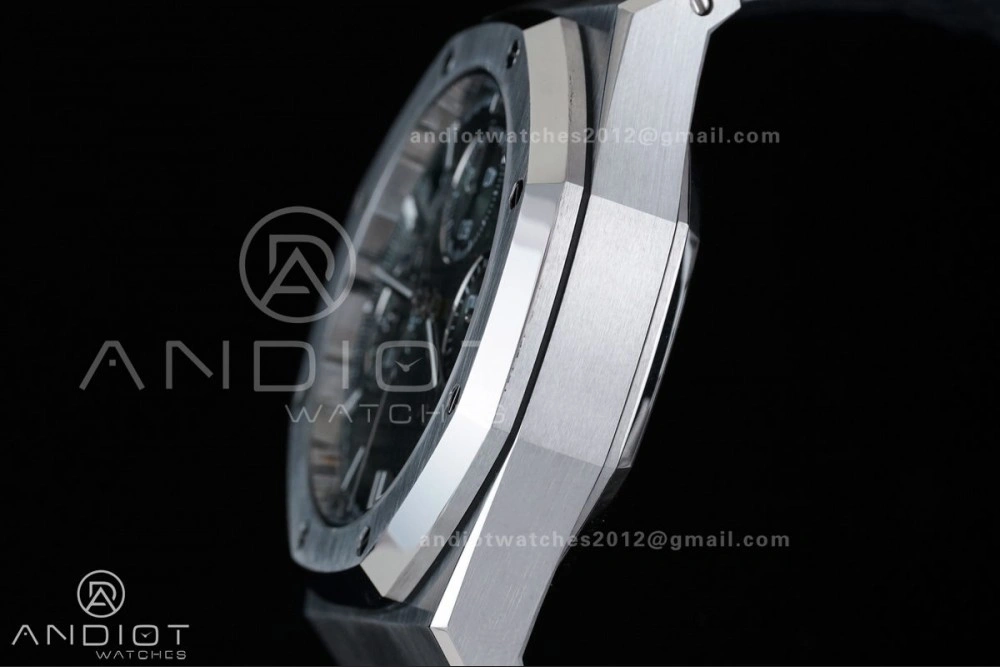 Royal Oak Chrono 26240 SS APSF 1:1 Best Edition Green Dial on SS Bracelet SA4401 Super Clone