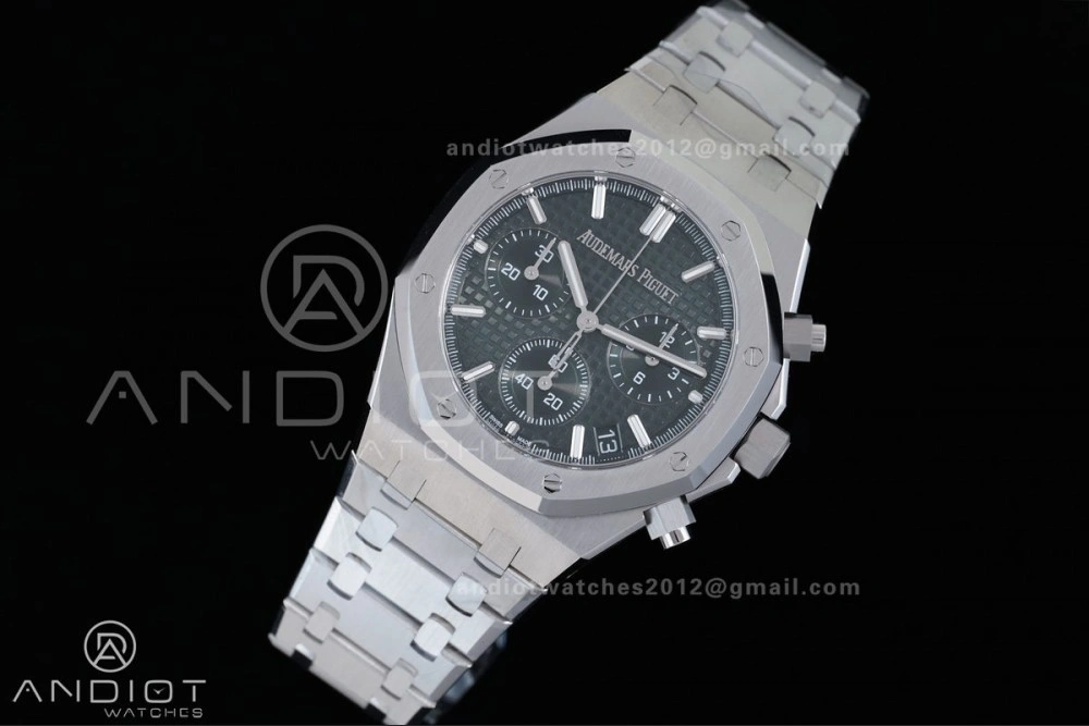 Royal Oak Chrono 26240 SS APSF 1:1 Best Edition Green Dial on SS Bracelet SA4401 Super Clone