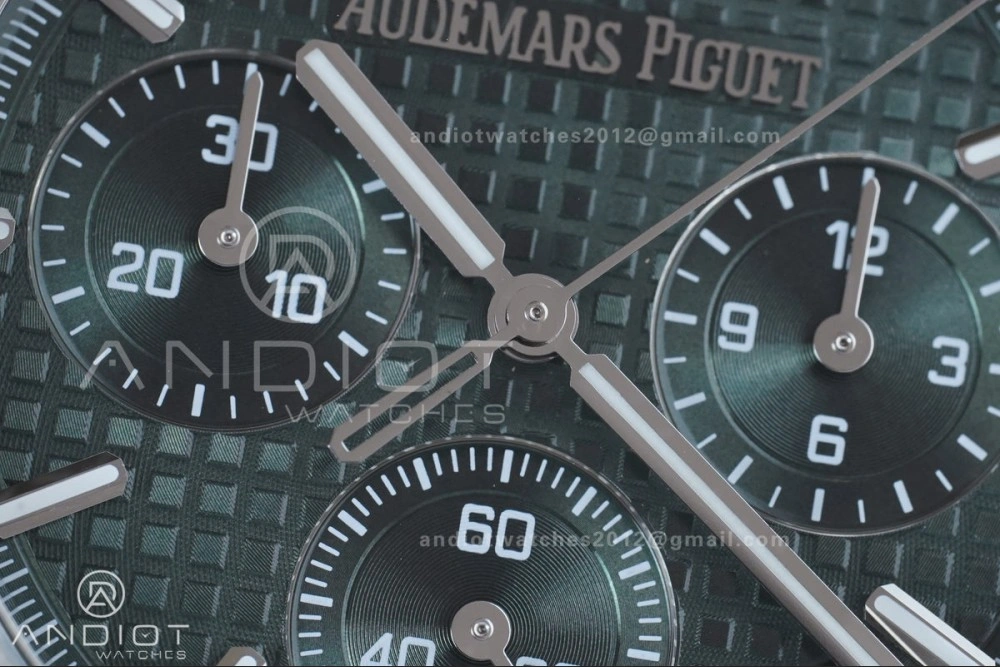 Royal Oak Chrono 26240 SS APSF 1:1 Best Edition Green Dial on SS Bracelet SA4401 Super Clone