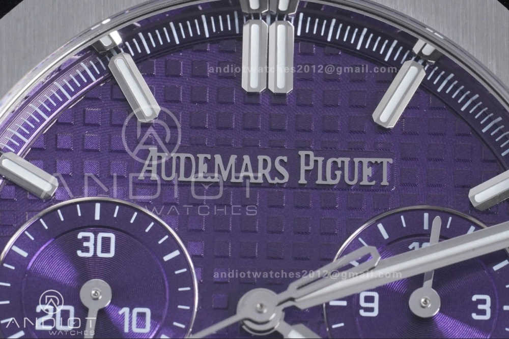 Royal Oak Chrono 26240 SS APSF 1:1 Best Edition Purple Dial on SS Bracelet SA4401 Super Clone