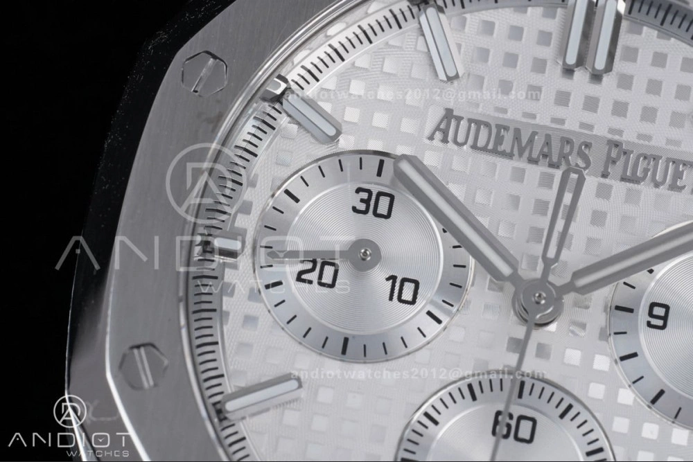 Royal Oak Chrono 26240 SS APSF 1:1 Best Edition White Dial on SS Bracelet SA4401 Super Clone