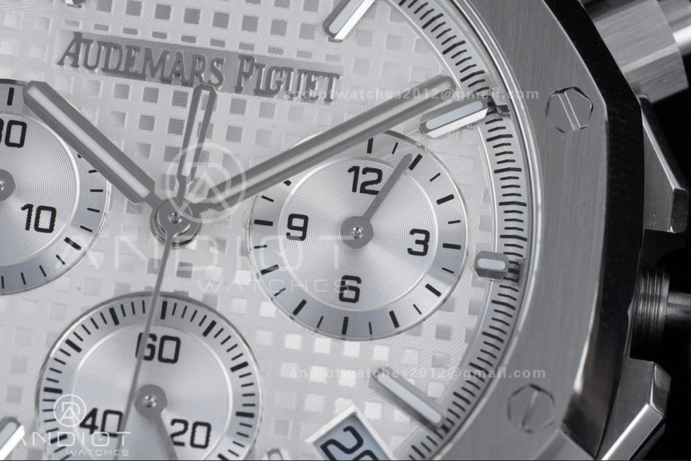 Royal Oak Chrono 26240 SS APSF 1:1 Best Edition White Dial on SS Bracelet SA4401 Super Clone