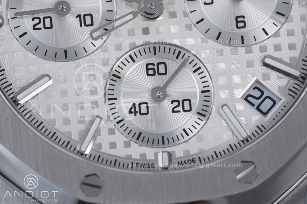 Royal Oak Chrono 26240 SS APSF 1:1 Best Edition White Dial on SS Bracelet SA4401 Super Clone
