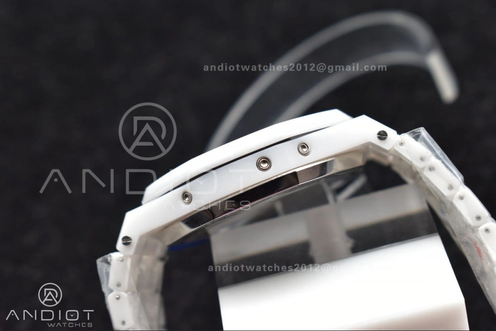 Royal Oak Perpetual Calendar 26579cb White Ceramic APSF Best Edition on Ceramic Bracelet A5134