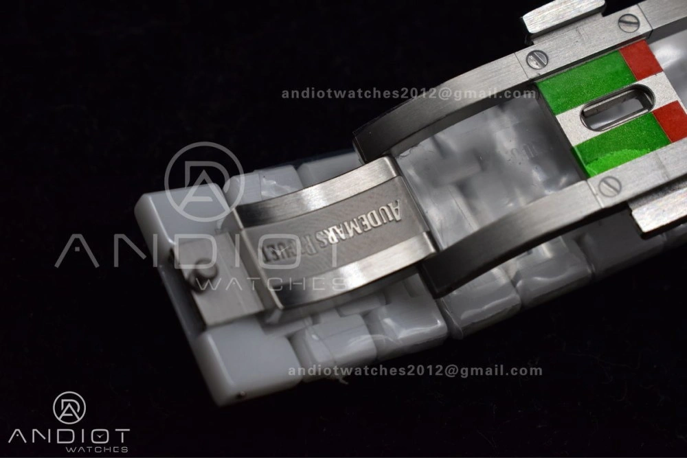 Royal Oak Perpetual Calendar 26579cb White Ceramic APSF Best Edition on Ceramic Bracelet A5134