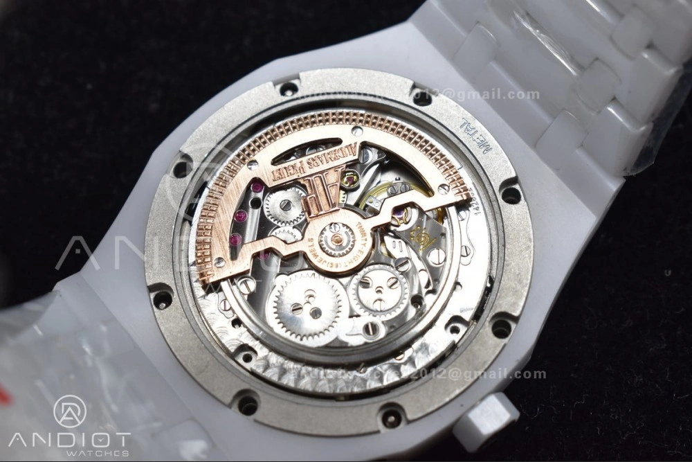 Royal Oak Perpetual Calendar 26579cb White Ceramic APSF Best Edition on Ceramic Bracelet A5134