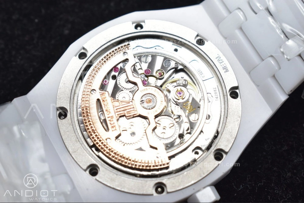 Royal Oak Perpetual Calendar 26579cb White Ceramic APSF Best Edition on Ceramic Bracelet A5134