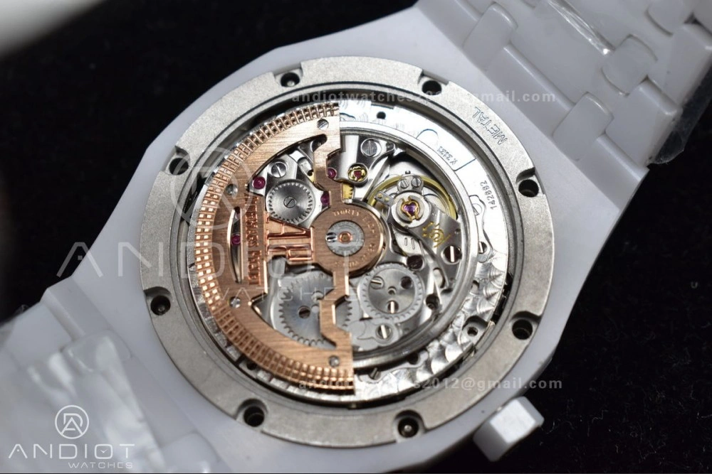 Royal Oak Perpetual Calendar 26579cb White Ceramic APSF Best Edition on Ceramic Bracelet A5134