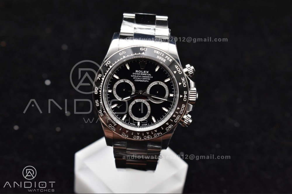 SBF VS Factory 1:1 Rolex Daytona 126500 Black Dial in 904L Steel SL4801 Movement