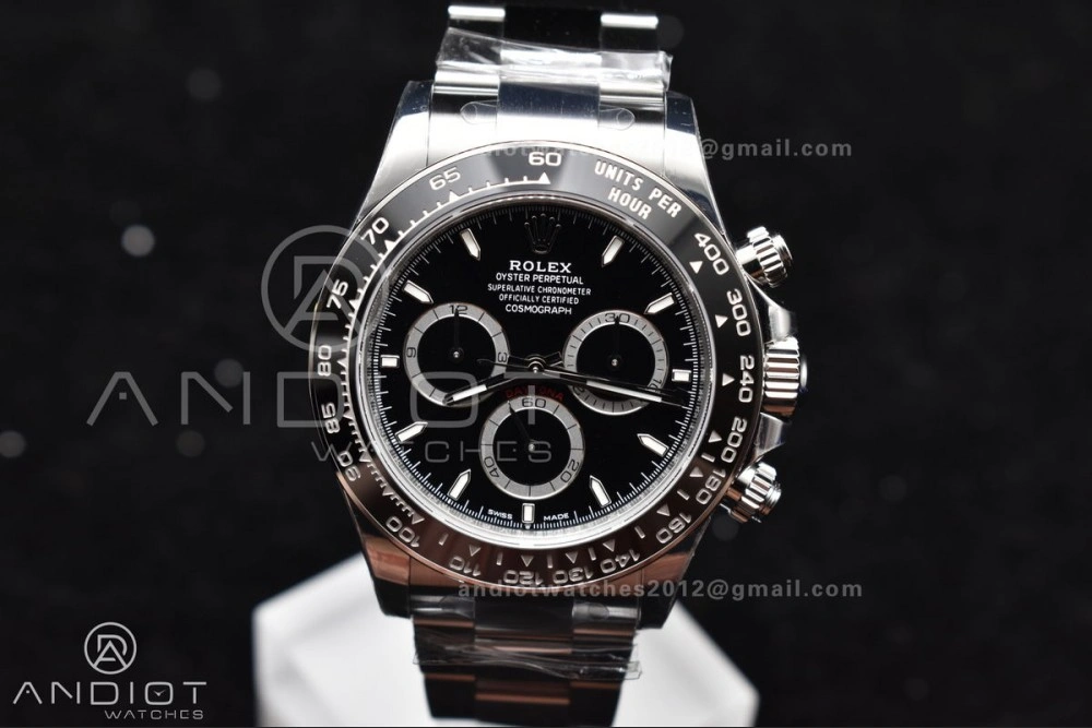 SBF VS Factory 1:1 Rolex Daytona 126500 Black Dial in 904L Steel SL4801 Movement