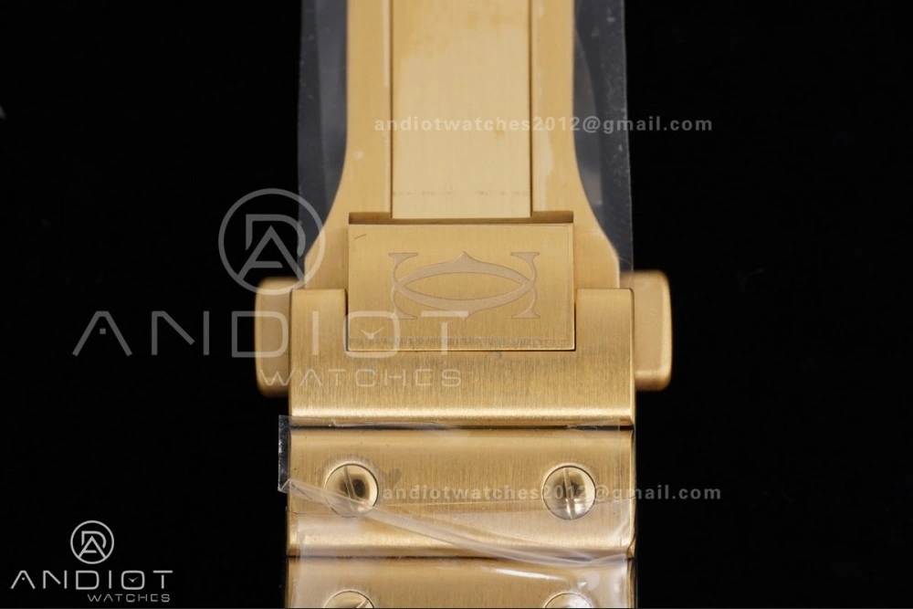 Santos de Cartier 35mm BVF 1:1 Best Edition YG White Dial on YG Smart-Links Bracelet MIYOTA 9039