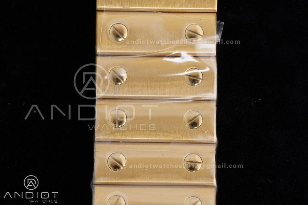 Santos de Cartier 35mm BVF 1:1 Best Edition YG White Dial on YG Smart-Links Bracelet MIYOTA 9039