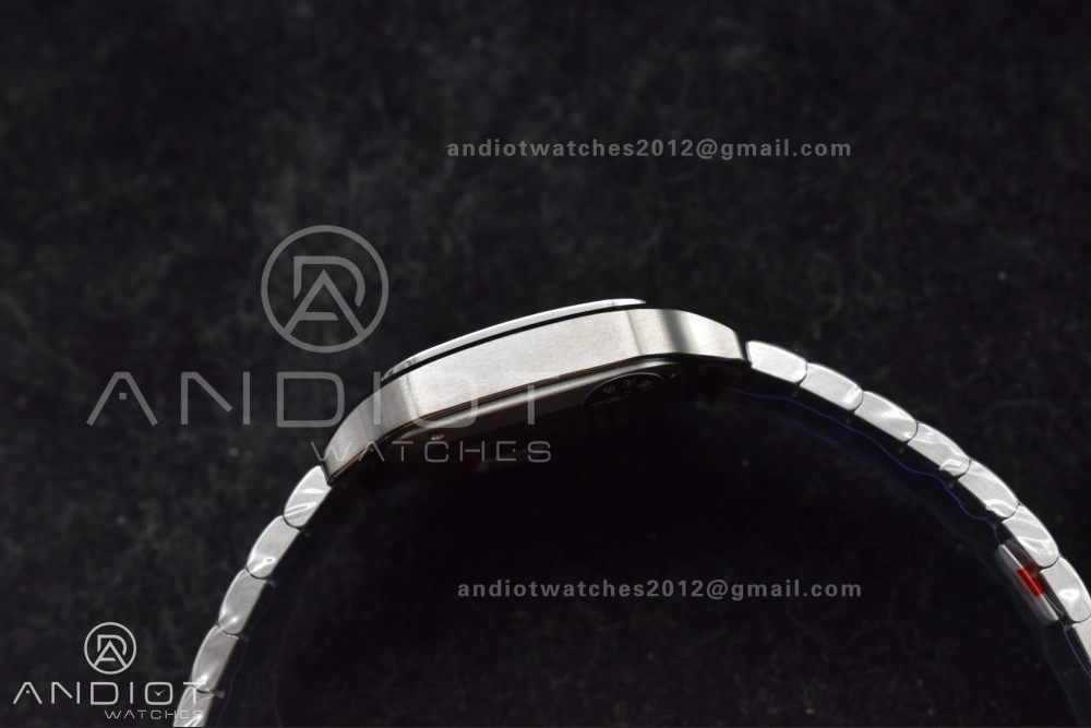 Santos de Cartier 35mm SS AF 1:1 Best Edition Blue Dial on SS Smart Links Bracelet MIYOTA 9015