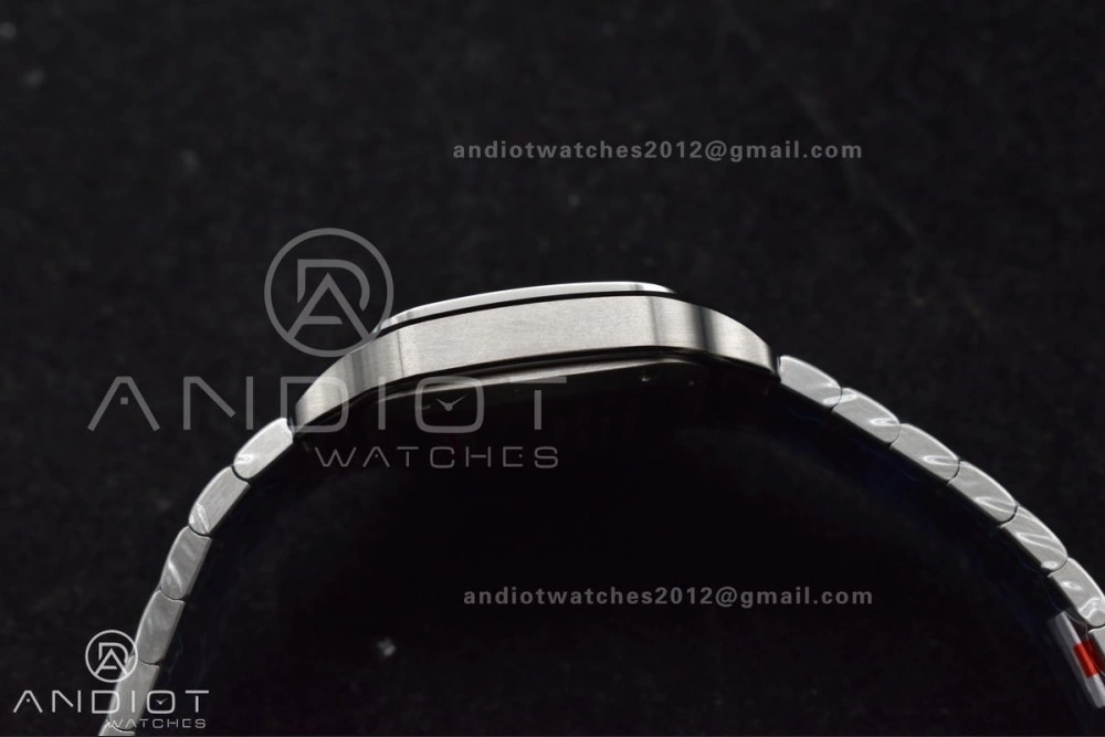 Santos de Cartier 35mm SS BVF 1:1 Best Edition Blue Dial on SS Smart Links Bracelet MIYOTA 9015 V2