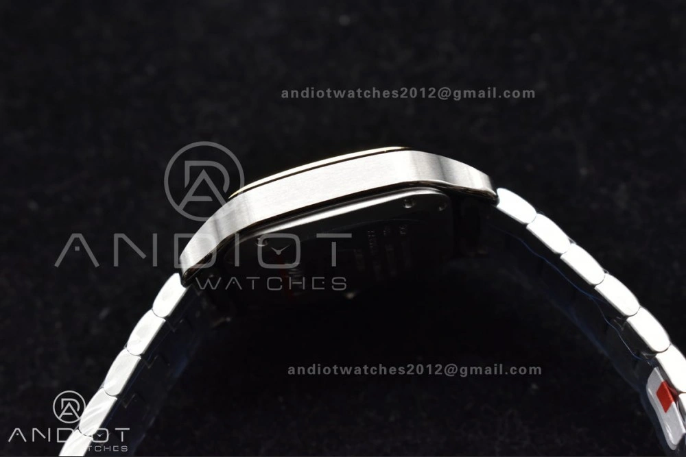 Santos de Cartier 35mm SS YG BVF 1:1 Best Edition White Dial on SS YG SmartLinks Bracelet MIYOTA 9015 V2
