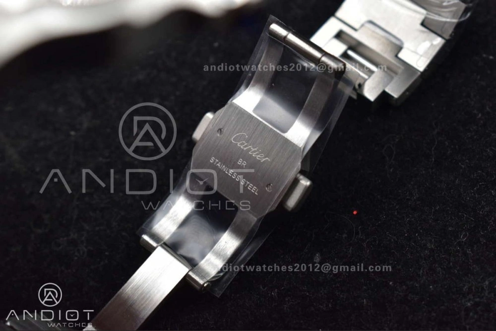 Santos de Cartier 40mm BVF 1:1 Best Edition Brown Dial on SS SmartLinks Bracelet MIYOTA 9019