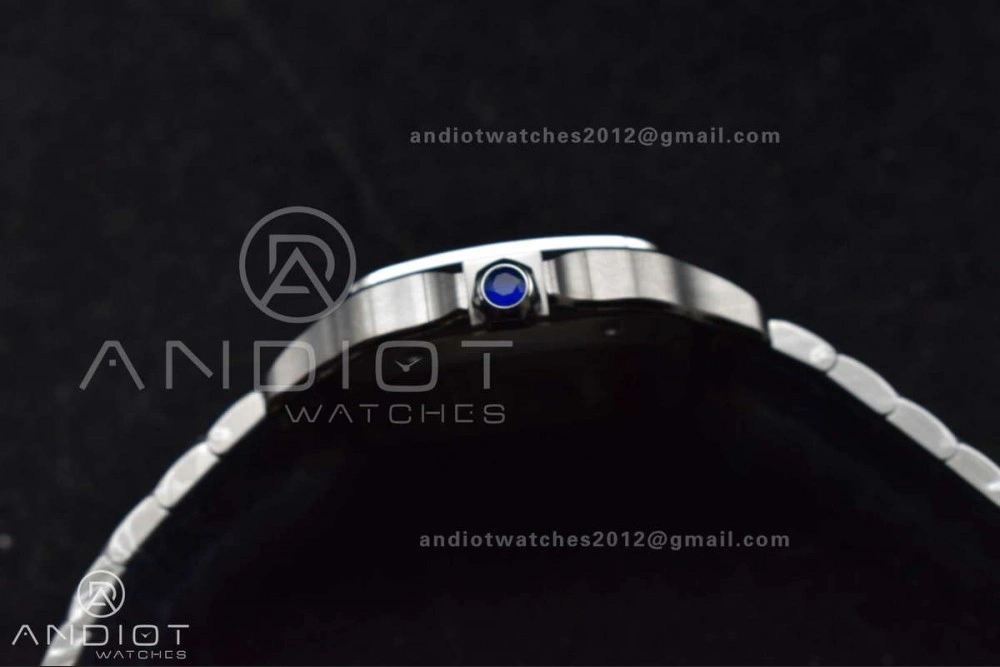 Santos de Cartier 40mm BVF 1:1 Best Edition Brown Dial on SS SmartLinks Bracelet MIYOTA 9019