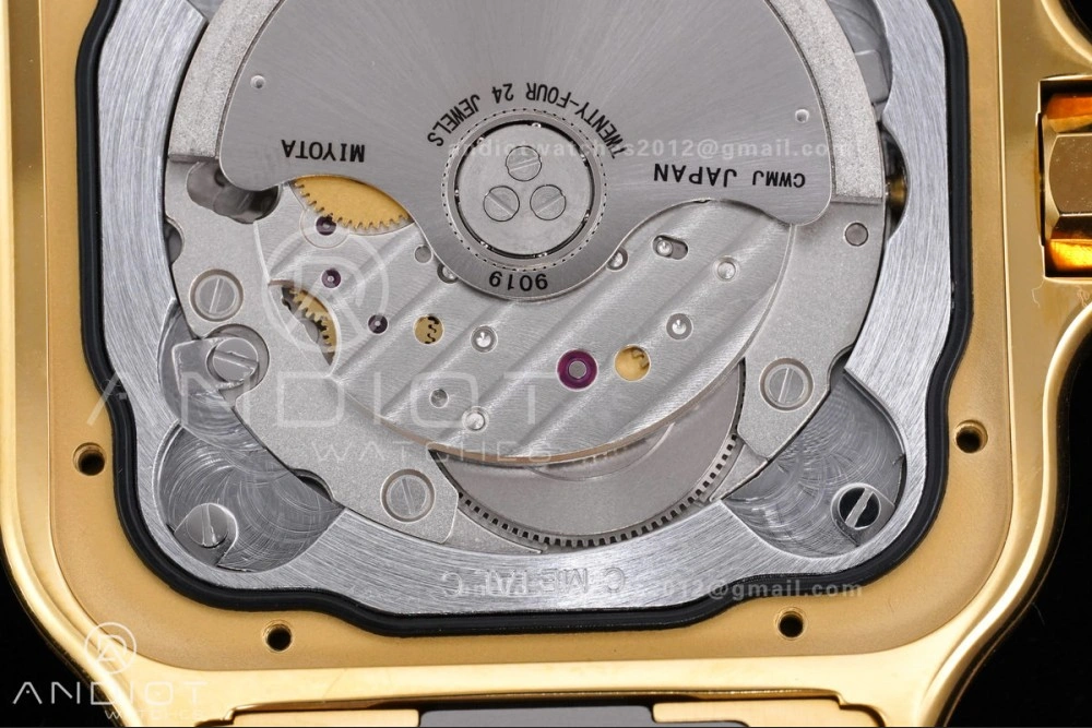 Santos de Cartier 40mm BVF 1:1 Best Edition YG White Dial on YG Smart-Links Bracelet MIYOTA 9019