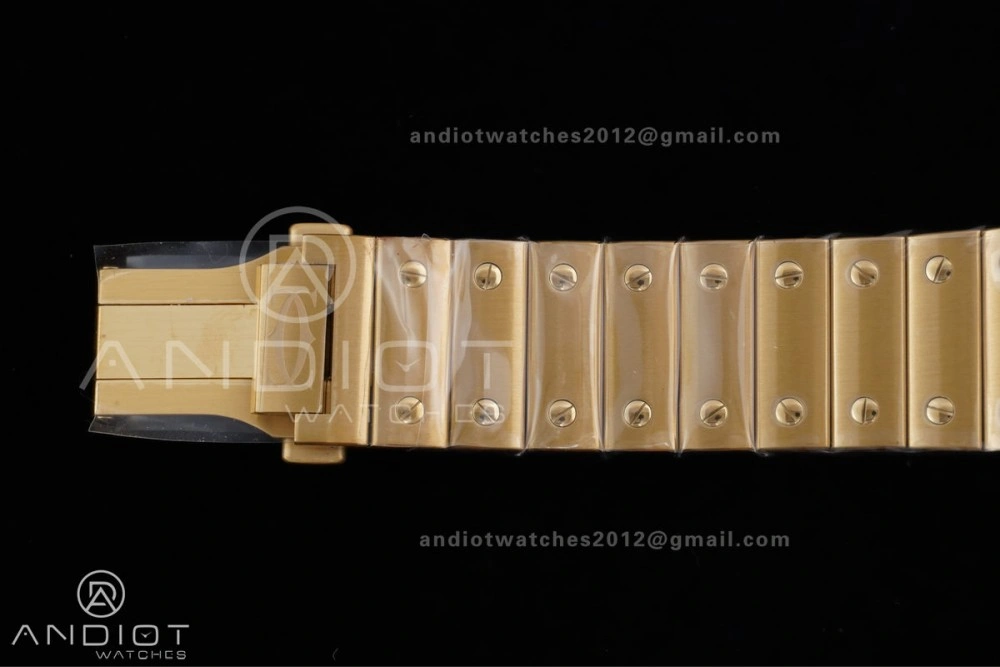 Santos de Cartier 40mm BVF 1:1 Best Edition YG White Dial on YG Smart-Links Bracelet MIYOTA 9019