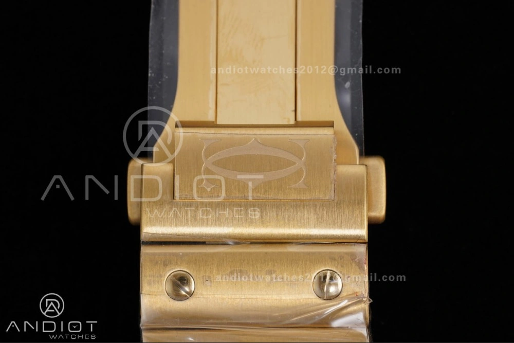 Santos de Cartier 40mm BVF 1:1 Best Edition YG White Dial on YG Smart-Links Bracelet MIYOTA 9019