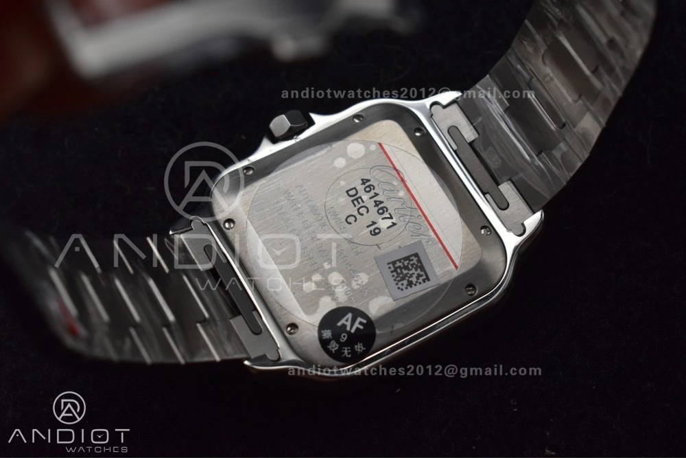 Santos de Cartier 40mm SS AF 1:1 Best Edition Blue Dial on SS Smart Links Bracelet MIYOTA 9015