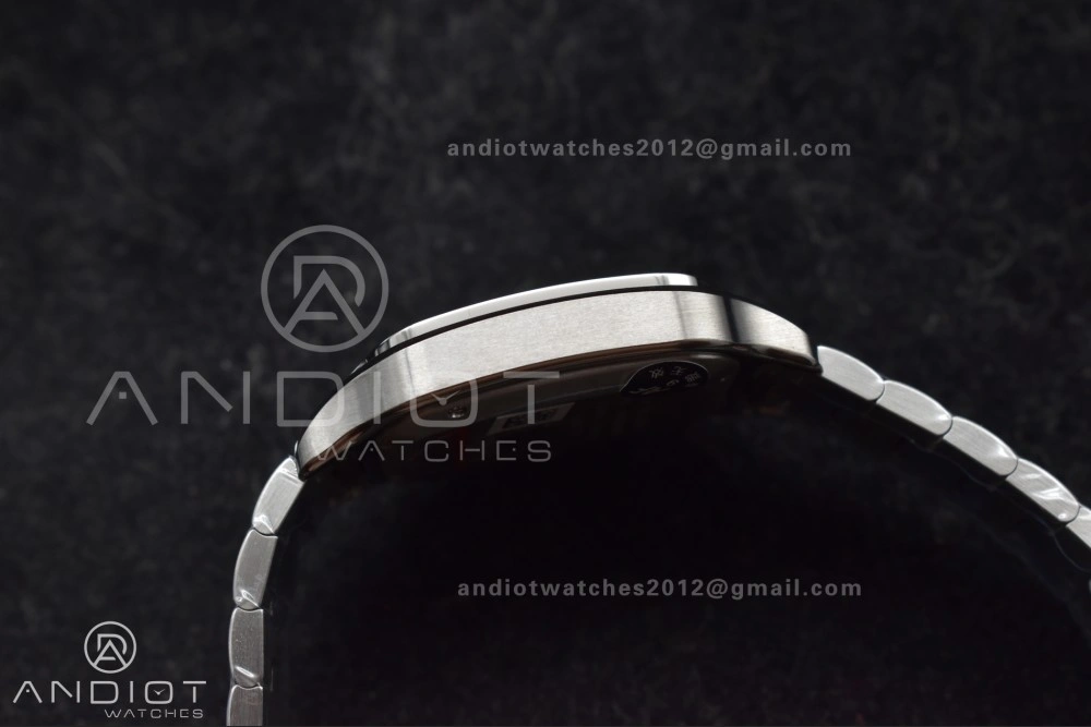 Santos de Cartier 40mm SS AF 1:1 Best Edition White Dial on SS Smart Links Bracelet MIYOTA 9015