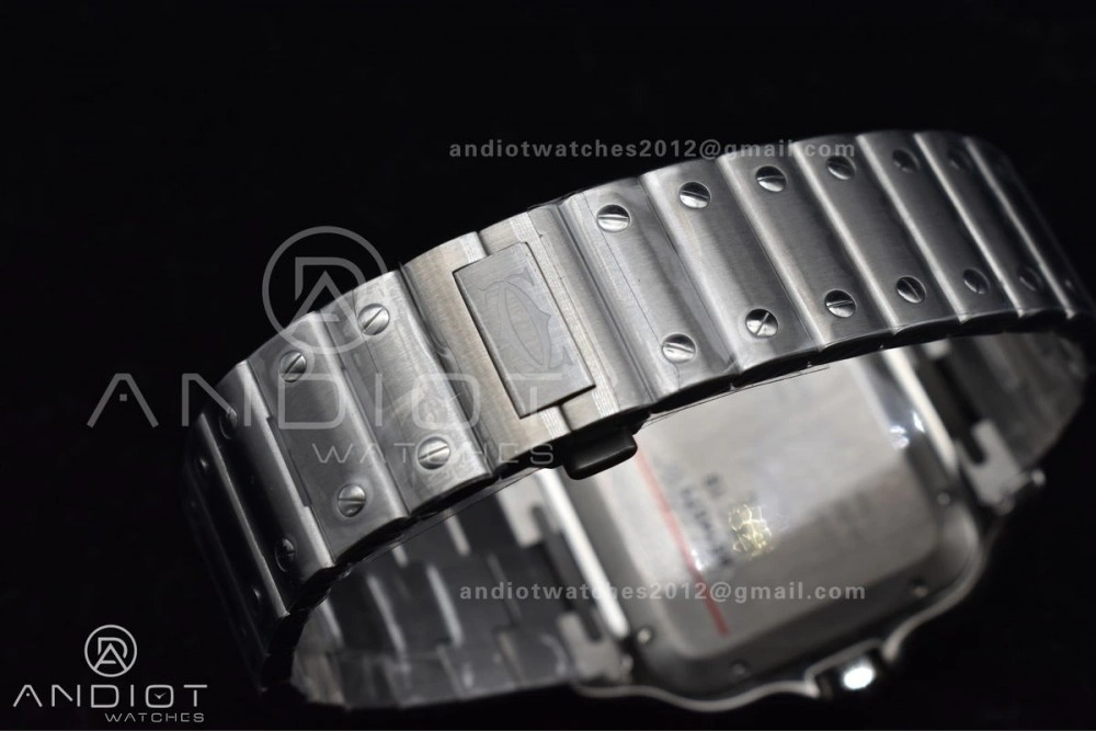 Santos de Cartier 40mm SS BVF 1:1 Best Edition Blue Dial on SS SmartLinks Bracelet MIYOTA 9015 V2