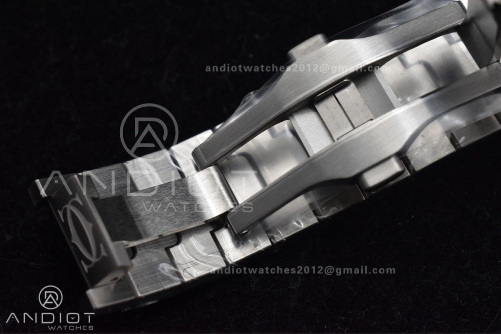 Santos de Cartier 40mm SS BVF 1:1 Best Edition Blue Dial on SS SmartLinks Bracelet MIYOTA 9015 V2