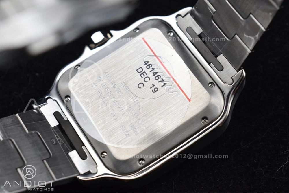 Santos de Cartier 40mm SS BVF 1:1 Best Edition Blue Dial on SS SmartLinks Bracelet MIYOTA 9015 V2