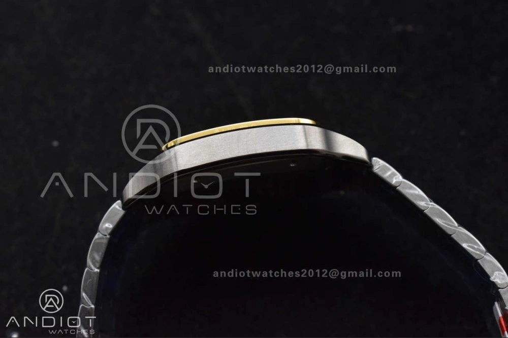 Santos de Cartier 40mm SS YG BVF 1:1 Best Edition Gray Dial on SS YG SmartLinks Bracelet MIYOTA 9019