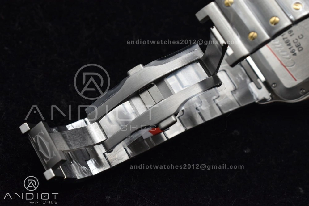Santos de Cartier 40mm SS YG BVF 1:1 Best Edition White Dial on SS YG SmartLinks Bracelet MIYOTA 9015 V2