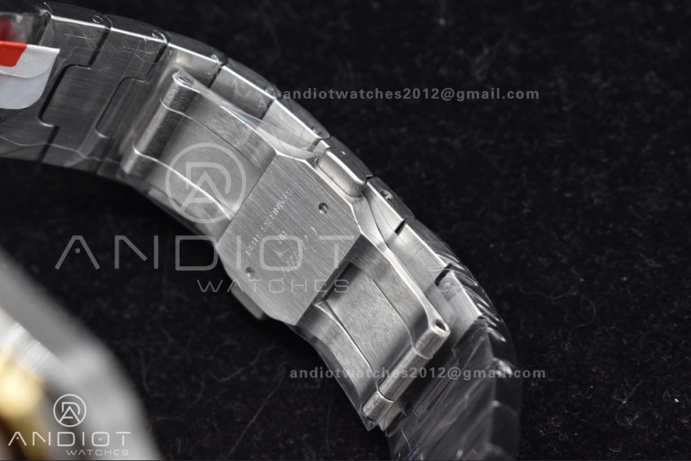 Santos de Cartier 40mm SS YG BVF 1:1 Best Edition White Dial on SS YG SmartLinks Bracelet MIYOTA 9015 V2