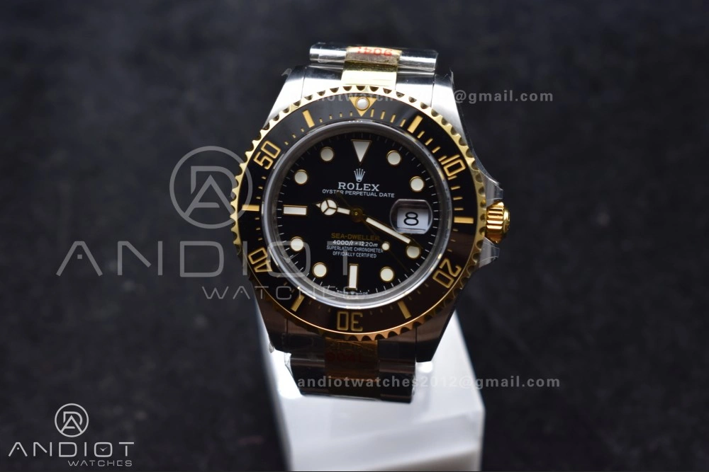 Sea-Dweller Two Tone SS YG 126603 GMF Best Edition Black Dial on SS YG Bracelet A2824 V3