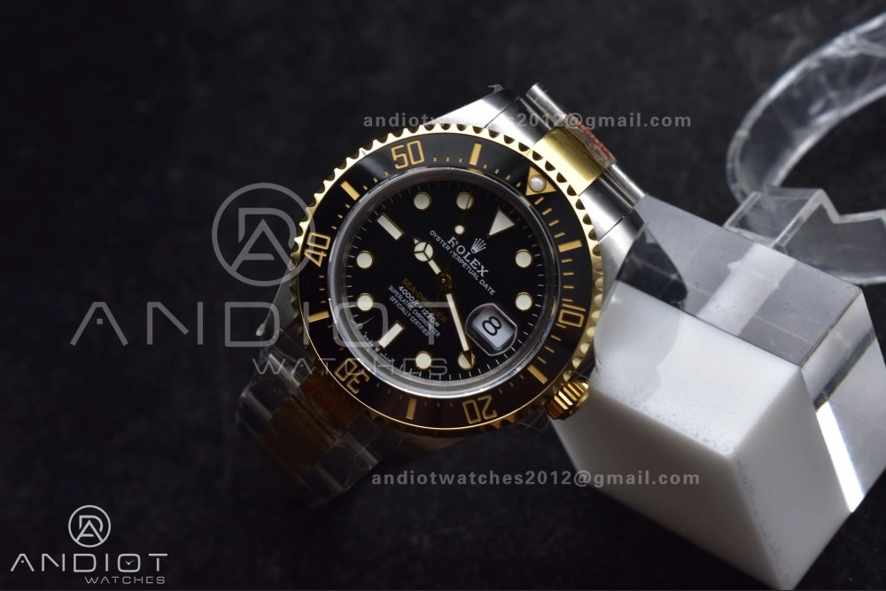 Sea-Dweller Two Tone SS YG 126603 GMF Best Edition Black Dial on SS YG Bracelet A2824 V3
