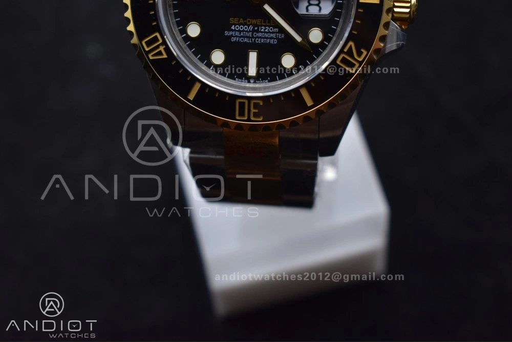 Sea-Dweller Two Tone SS YG 126603 GMF Best Edition Black Dial on SS YG Bracelet A2824 V3