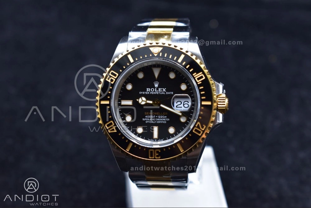 Sea-Dweller Two Tone SS YG 126603 VSF Best Edition Black Dial on SS YG Bracelet VS3235